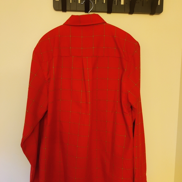 Dixon Red Flannel Checkered Button-Up Shirt - Picture 2 of 6